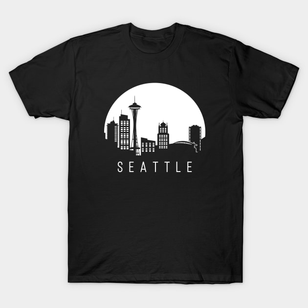 seattle, skyline T-Shirt by ThyShirtProject - Affiliate